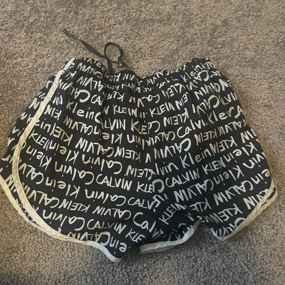 Calvin Klein Women's Black and White Shorts